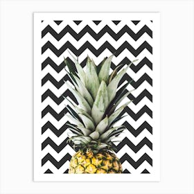 Pineapple collage 5 Art Print