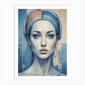 'Blue Girl' Art Print