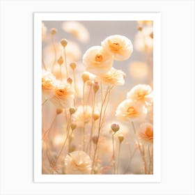 Boho Dried Flowers Portulaca 2 Art Print