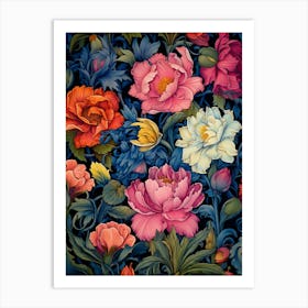 Floral Wallpaper 85 Art Print