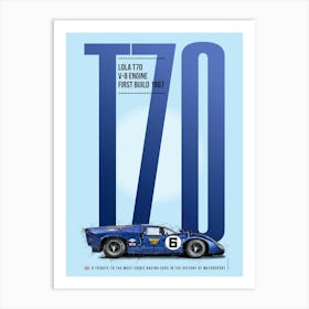 Lola T70 Tribute Art Print