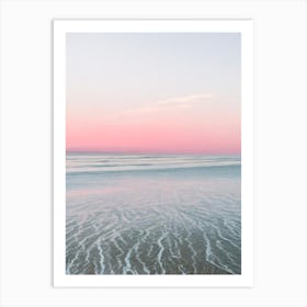 Blackpool Sands, Devon Pink Photography 1 Art Print