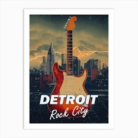 Detroit Rock City Travel Poster Art Print