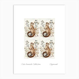 Cute Animals Collection Chipmunk 1 Art Print