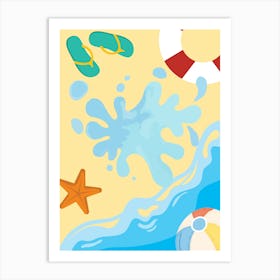 Beach Scene 9 Art Print