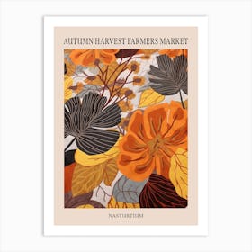 Fall Botanicals Nasturtium 2 Poster Art Print