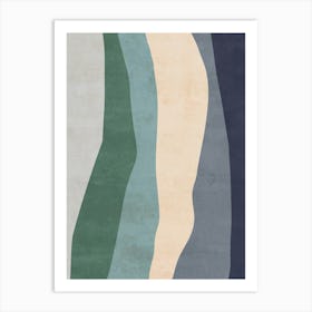 Abstract Wavy Lines - Vg Art Print