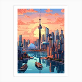 Shanghai Pixel Art 2 Art Print