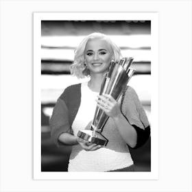 Singer Katy Perry Poses During The 2020 Icc Women S T20 World Cup Media Opportunity Art Print