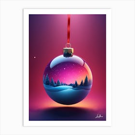 Christmas Ball Fantasy Art Print