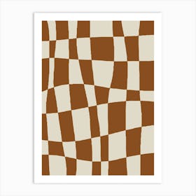 Minimal Checkerboard Art Print