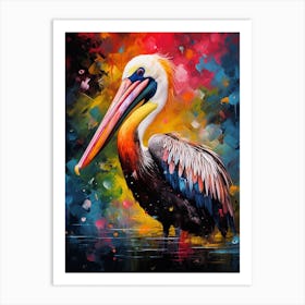 Digital Illustration Of Pelican Art Print
