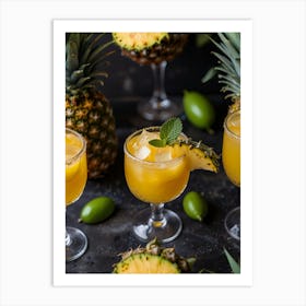 Pineapple Margarita Art Print