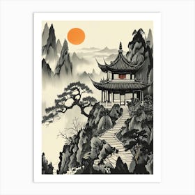 Chinese Pagoda Art Print