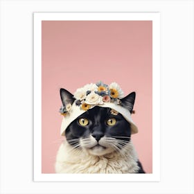 Cat In Hat  Art Print