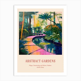 Colourful Gardens Phipps Conservatory And Botanic Gardens Usa 1 Red Poster Art Print
