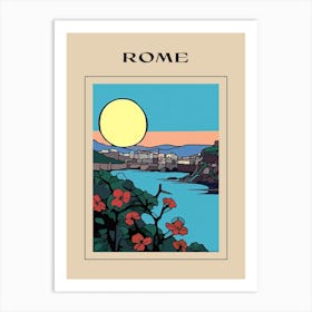 Minimal Design Style Of Rome, Italy 3 Poster Art Print