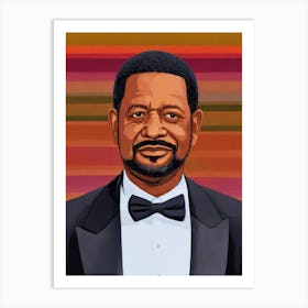 Forest Whitaker Illustration Movies Art Print