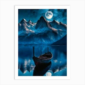 Full Moon In The Sky Art Print