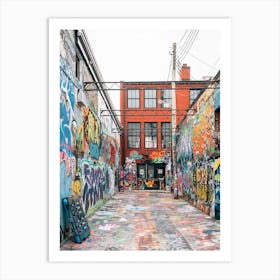 Graffiti Alley, Baltimore 3 Art Print
