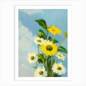 Daisy Bold Graphic Plant Art Print