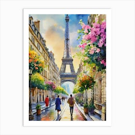 Paris Eiffel Tower 2 Art Print