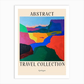 Abstract Travel Collection Poster Azerbaijan Art Print