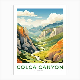 Peru Colca Canyon Travel Art Print