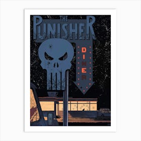 Punisher Dies Film Movie Art Print