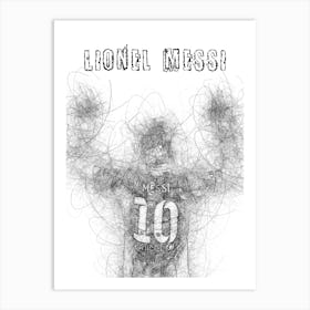 Lionel Messi 2 Art Print