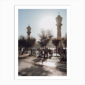 St Sebastian Promenade In The Sunlight, Spain Art Print