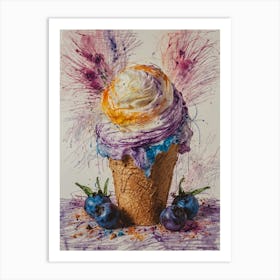 Ice Cream Cone 3 Art Print