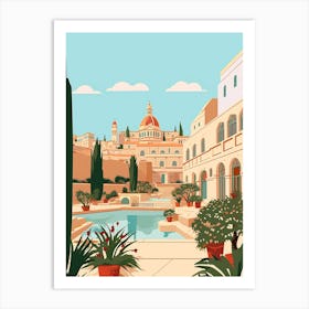 Malta 2 Travel Illustration Art Print