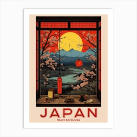 Nachi Katsuura, Visit Japan Vintage Travel Art 2 Art Print