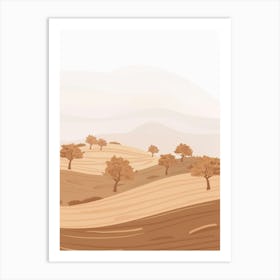 Landscape With Trees 3 Art Print