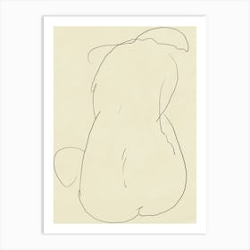 Drawing Of Nude Art Print