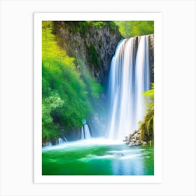 Skradinski Buk Waterfall, Croatia Realistic Photograph (3) Art Print