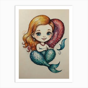 Mermaid 6 Art Print