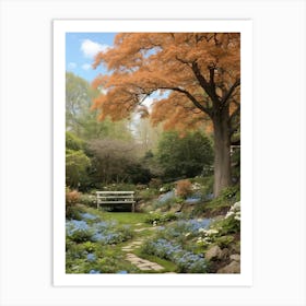 Autumn In The Garden Art Print