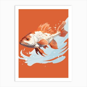 Koi Fish Art Print