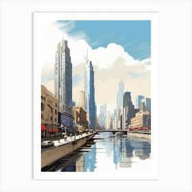 Chicago River Art Print