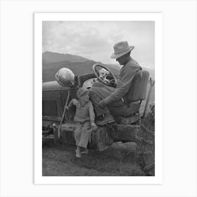 Farmer And His Son, Ouray County, Colorado By Russell Lee Art Print