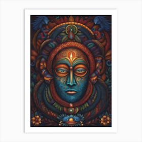 Buddha Face Art Print