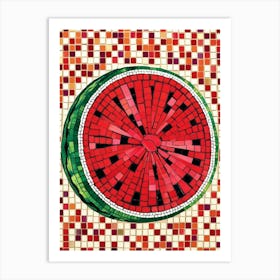 Watermelon Mosaic 2 Art Print