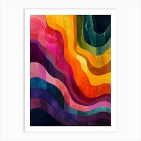 Rainbow Wavy Art Print