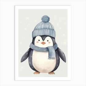 Winter Penguin Art Print