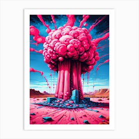 Nuclear Pink 1 Art Print