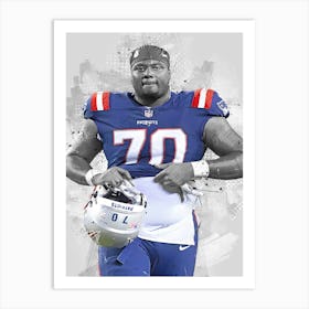 Christian Barmore New England Patriots Art Print