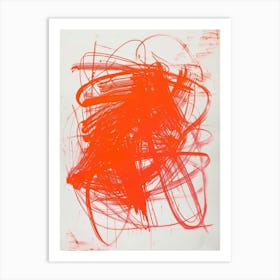 'Red And Orange' Art Print