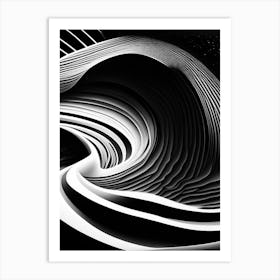 Gravity Wave Noir Comic Space Art Print